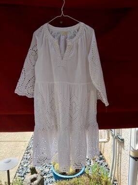 Ruby YaYa Cleopatra White Eyelet Dress